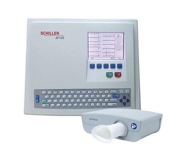 schiller at-102scmsp ekg spirometer